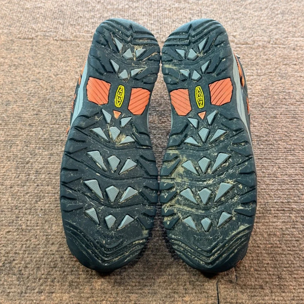 Gently used Keen Targhee EXP Waterproof Hiking Shoes Navy Orange Mens 7 1019829